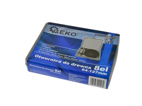 GEKO G30003 Vykružováky korunkové vrtáky do dřeva sádrokartony SADA 8ks 64-127mm