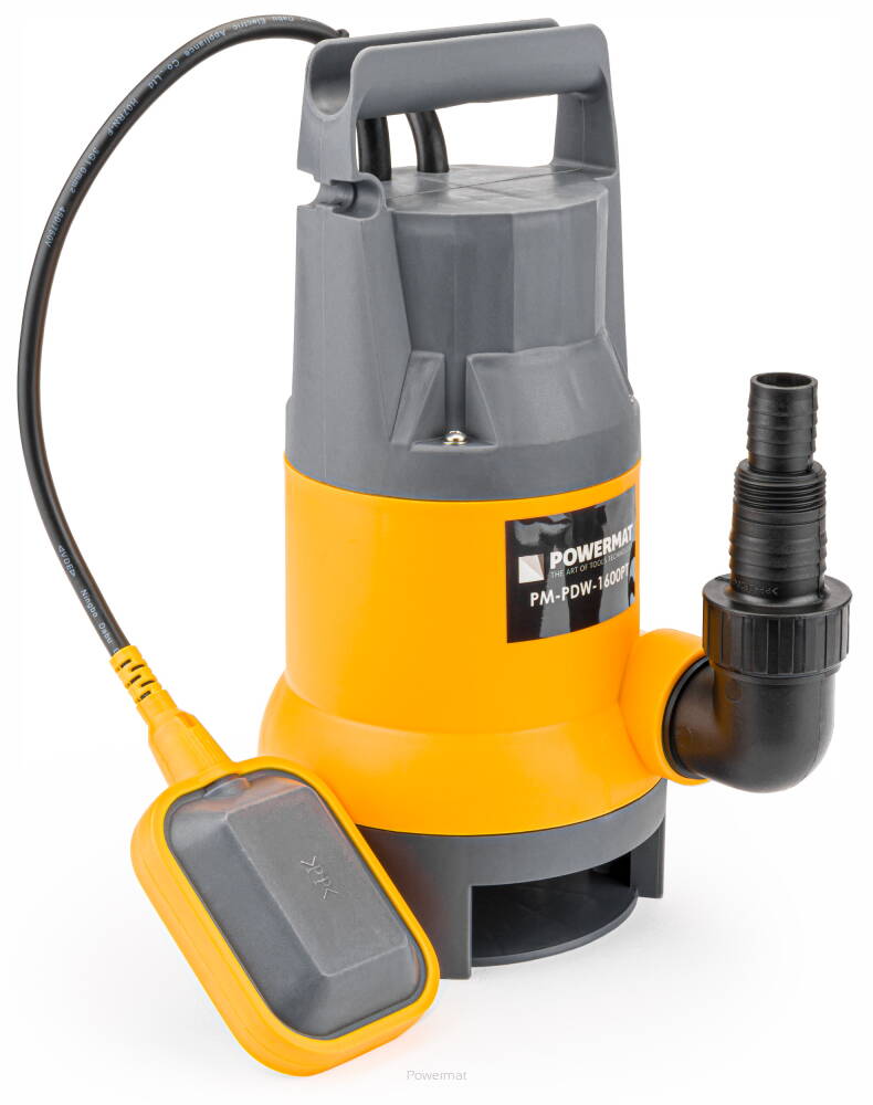 POWERMAT PM-PDW-1600PT PONORNÉ ČERPADLO NA VODU S PLOVÁKEM 1600W