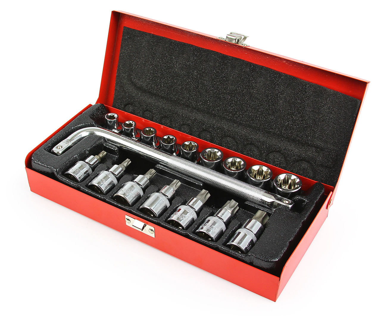 MAR-POL M58202 Nástrčné klíče TORX 1/2" 17ks E10-E24