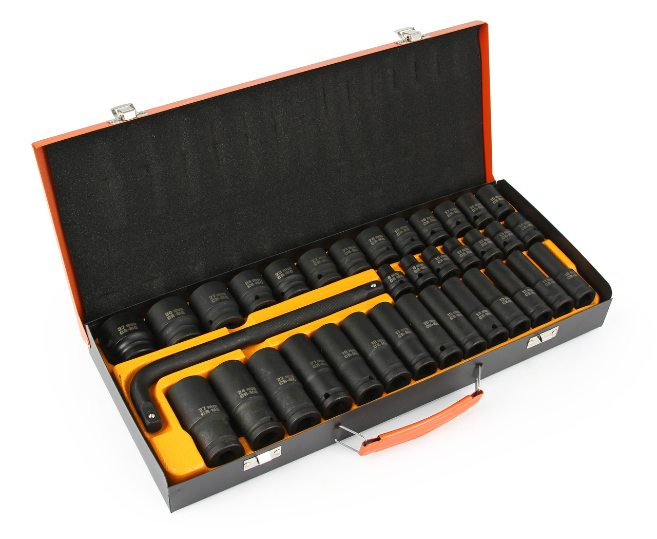 MAR-POL M58234 Nástrčné klíče hlavice gola sada 1/2" 6-hranné BJC 8-32mm 35ks
