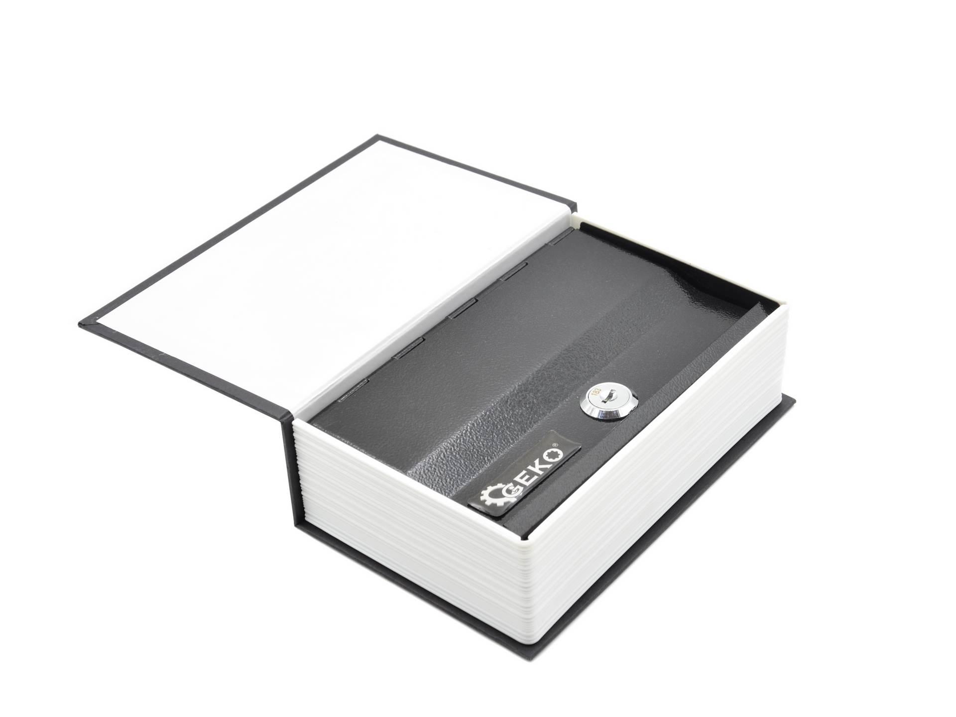 GEKO G10904 Přenosná pokladna 180x115x55mm schránka na peníze imitace kniha