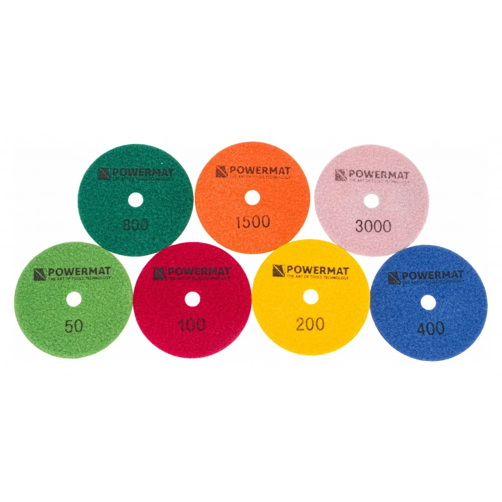 POWERMAT PM-DPP-100TM Brusné diamantové kotouče pro mokré broušení 100mm