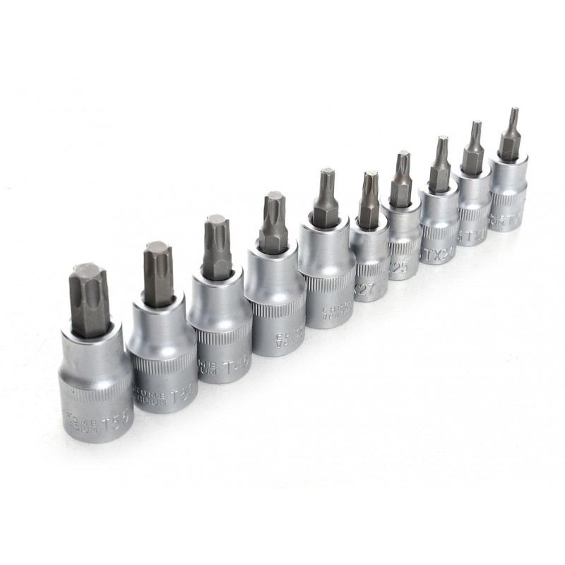 KRAFT&DELE KD10242 Sada nástrčných hlavic klíčů bitů TORX 3/8" 1/4" 1/2" 30ks