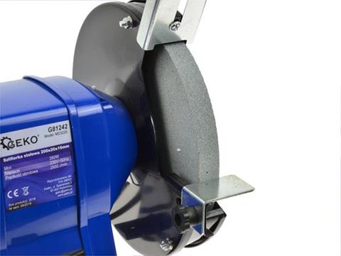 GEKO G81242 350W Elektrická stolní bruska dvoukotoučová 200x20x16mm