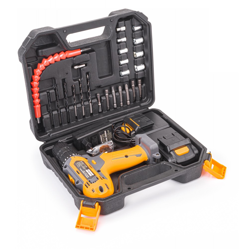 POWERMAT PM-WA-20V-1.5AZT Aku 20V vrtací šroubovák vrtačka + nabíječka sada 28ks