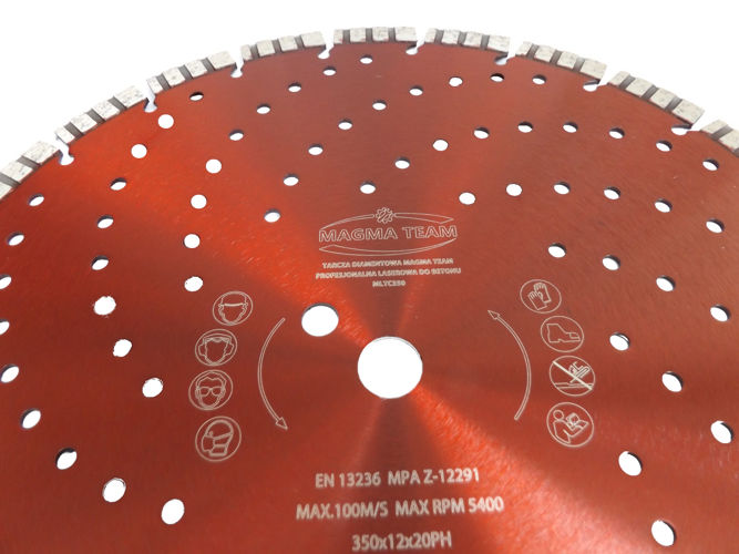 MAGMA MLTC350 Diamantový kotouč na beton, dlažbu laserový 350x20mm PROFI