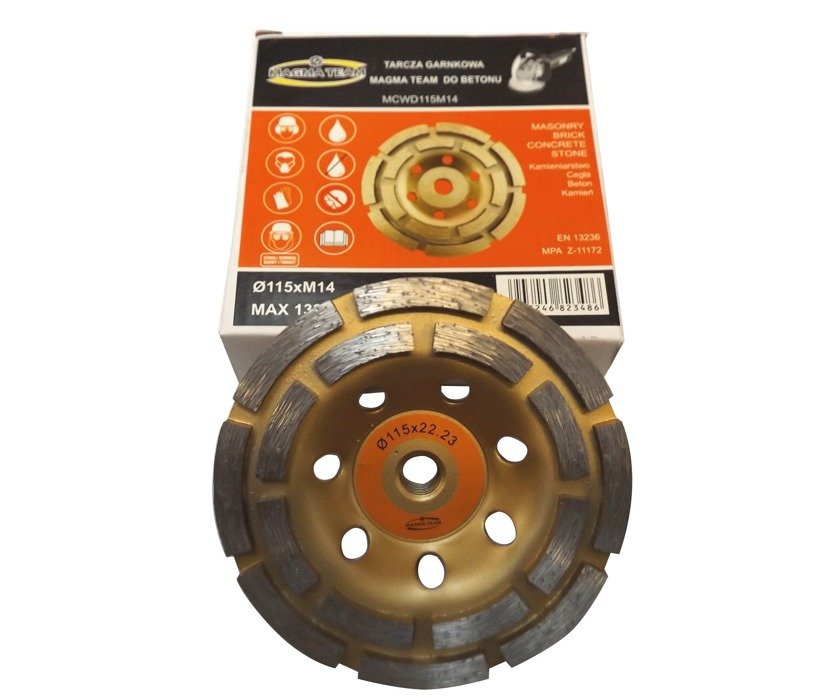 Magma DCWD115 Diamantový kotouč hrncový na beton 115mm M14