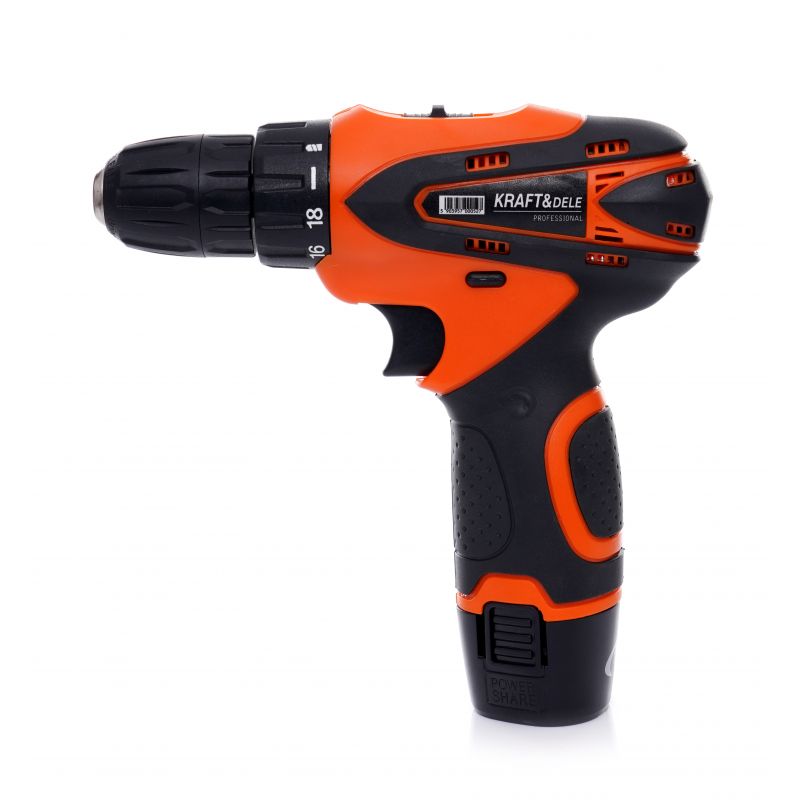 KRAFT&DELE KD3066 Akumulátorová vrtačka šroubovák 18V Li-ion + magnetický držák bitů 1/4" 60 mm