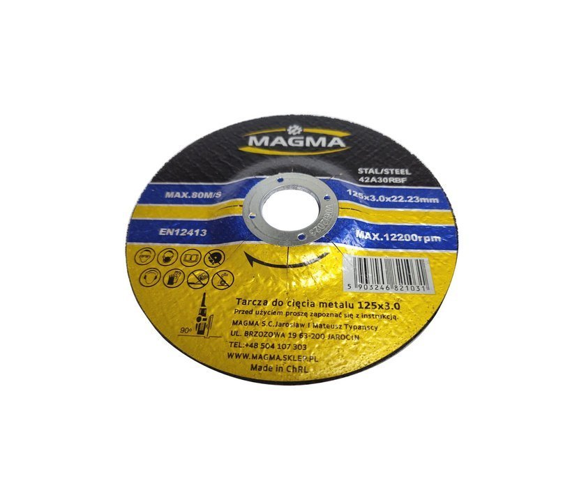 AJM Tools T42 Řezný kotouč na řezaní kovu oceli 125x3mm 2ks