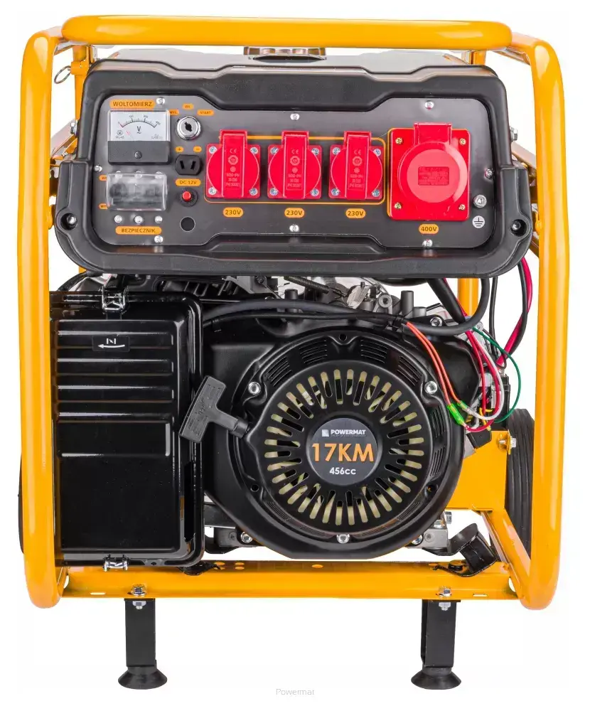 POWERMAT PM-AGR-7500MNKE ELEKTROCENTRÁLA GENERÁTOR PROUDU 17HP 230V/400V 7500W AVR