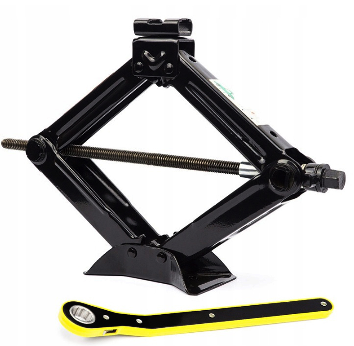 GEKO G02193 Nůžkový hever zvedák 2t pod auto trapézový s klíčem 2000kg