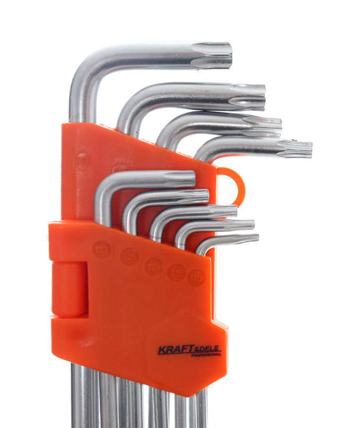 KRAFT&DELE KD10297 Imbusové klíče 18ks Torx 1,5-10mm T10-50mm