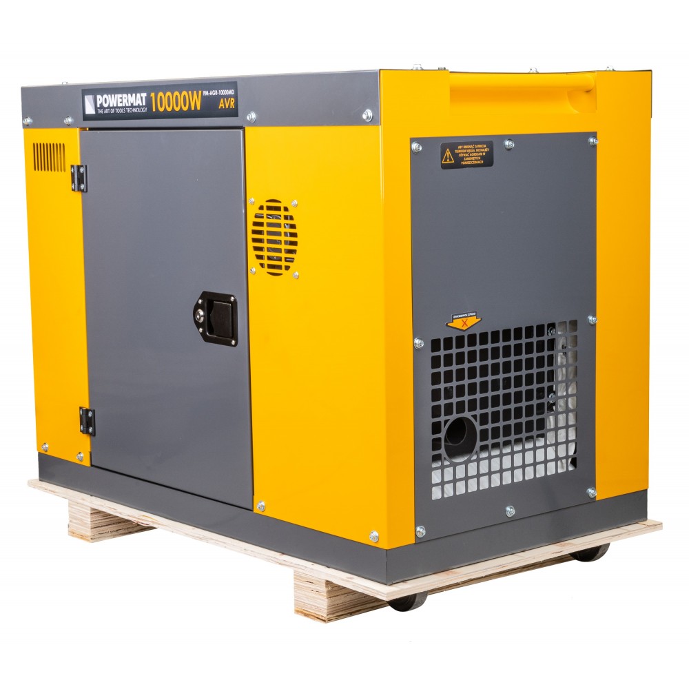 POWERMAT PM-AGR-10000MD DIESELOVÝ GENERÁTOR / Elektrocentrála 10KW 20HP 230V 400V AVR