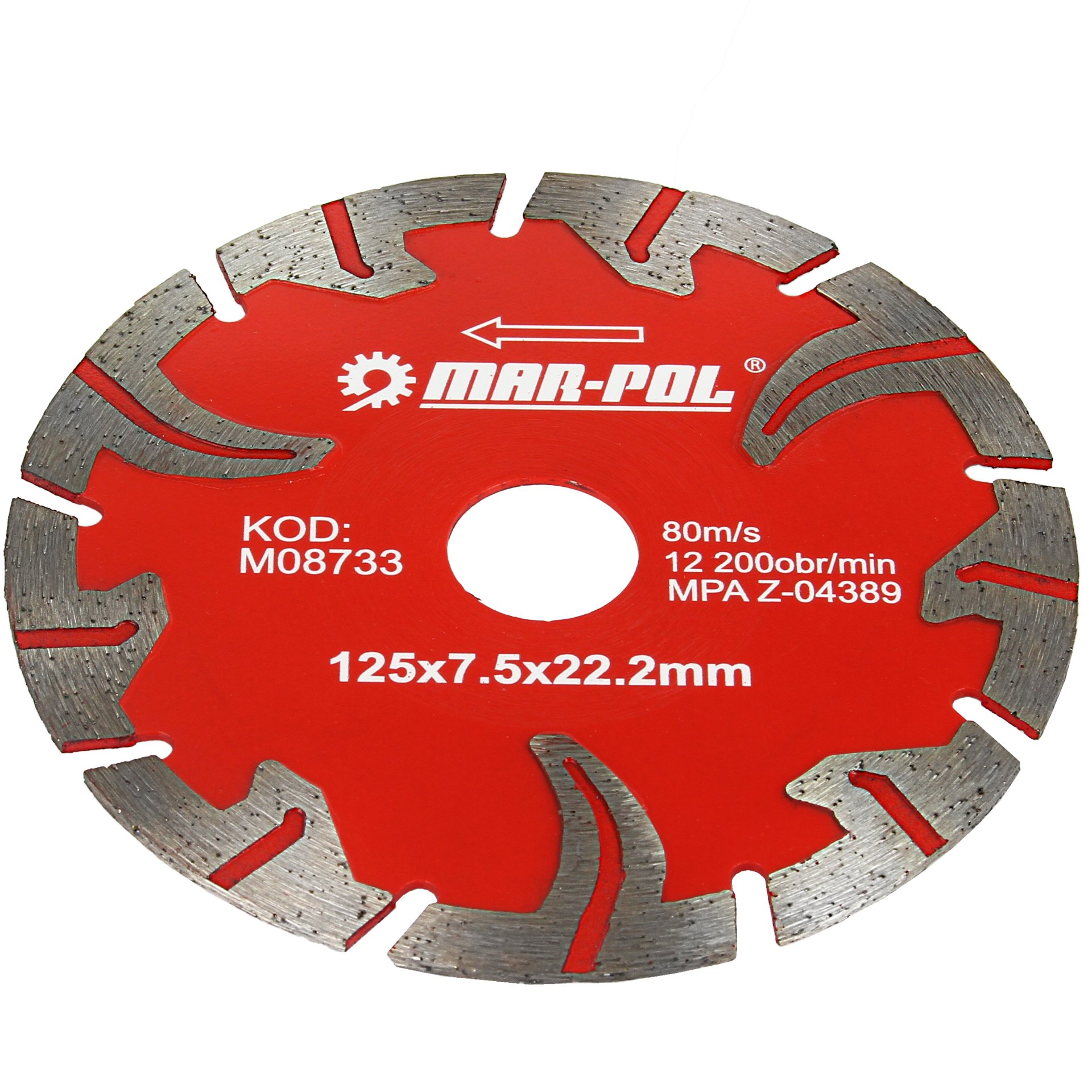 MAR-POL M08733 MAR-POL Diamantový kotouč na beton 125x7,5x22,2