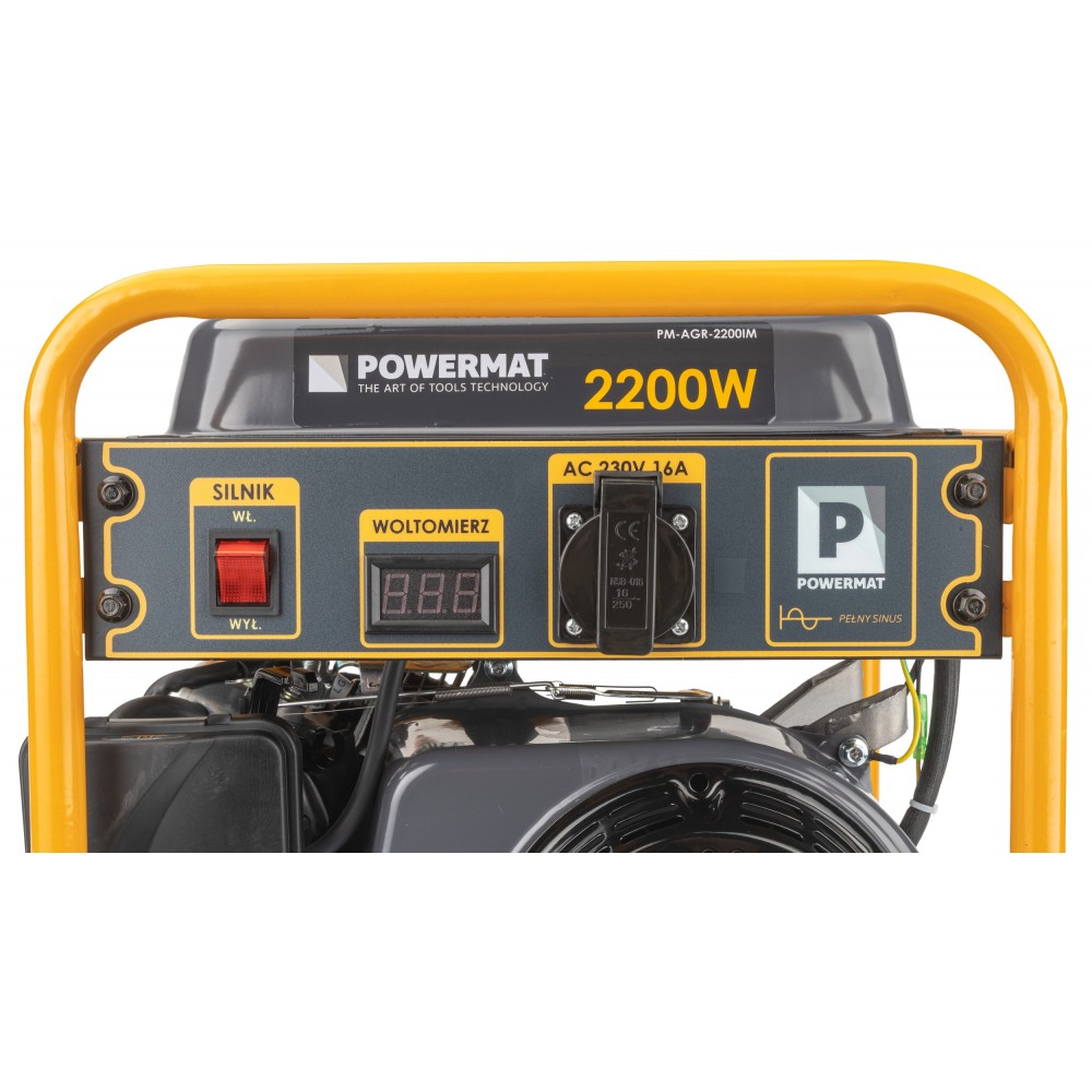 POWERMAT PM-AGR-2200IM INVERTOROVÁ ELEKTROCENTRÁLA GENERÁTOR 7HP 230V 2200W