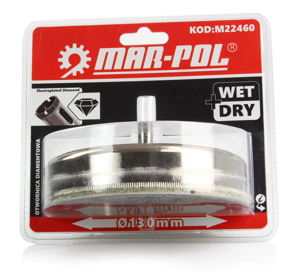 MAR-POL M22460 Diamantový vrták vykružovák na dlažbu 130mm
