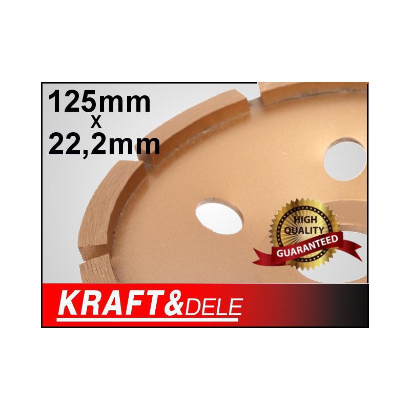 KRAFT&DELE KD1954 Diamantový brusný kotouč na beton 125mm 22,2mm segmentový
