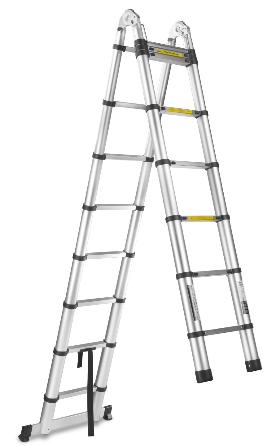 GEKO G02449 Multifunkční teleskopický žebřík 5m, 150kg, hliníkový