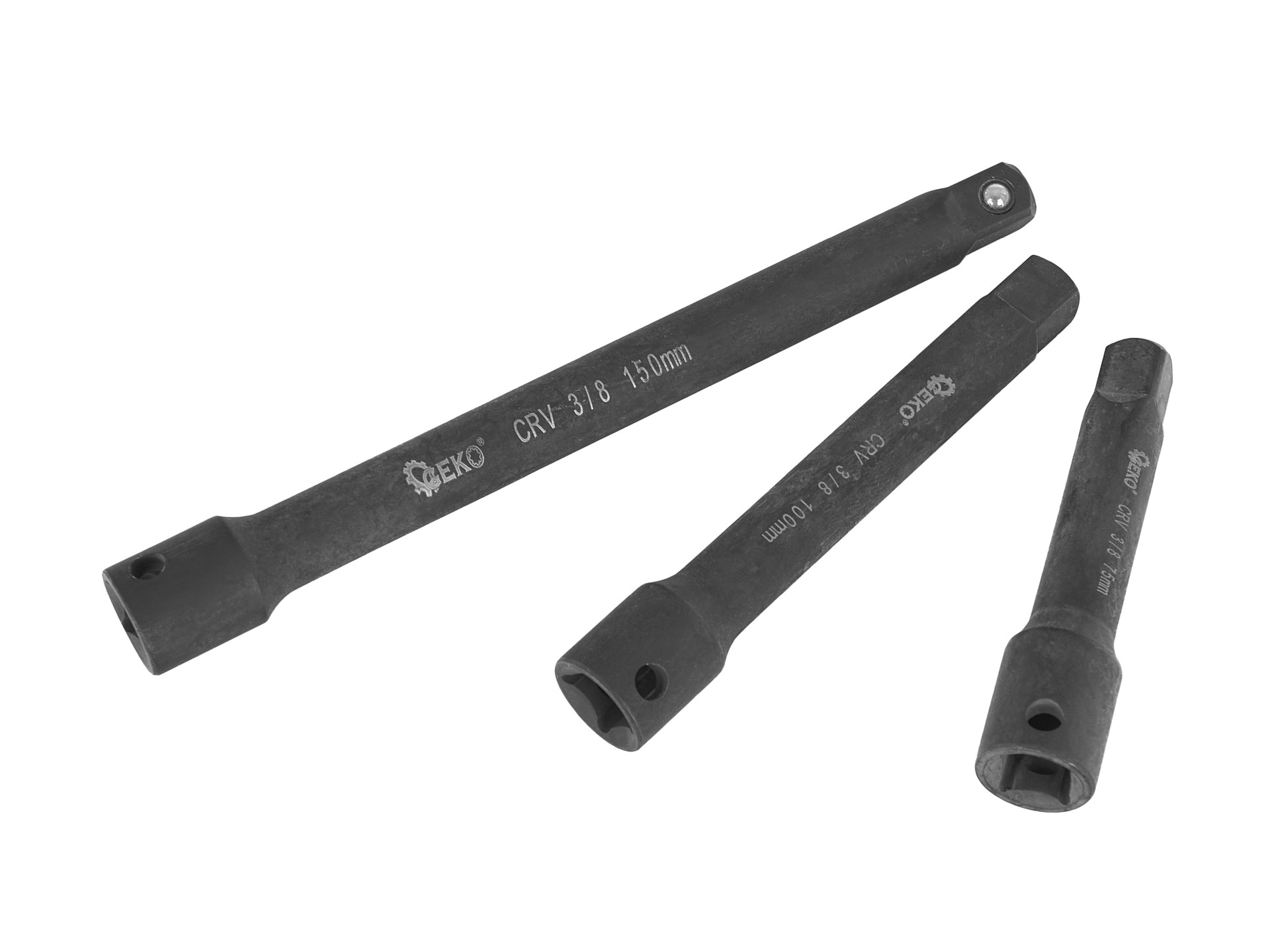 GEKO G10531 Prodlužovací gola nástavec klíče 1/4" 3/8" 1/2" CrV 9ks