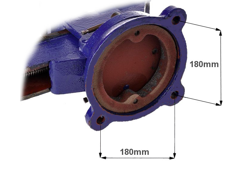 Kraft&Dele KD1104 Svěrák dílenský 200 mm s kovadlinou - otočný 360 stupňů, svěrka