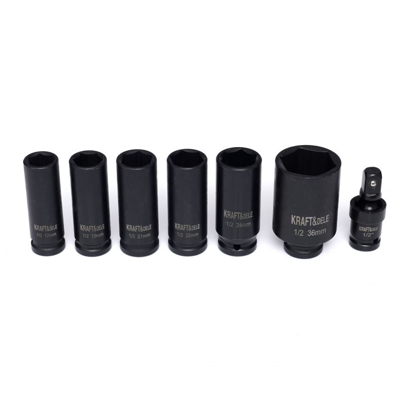 KRAFT&DELE KD11762 Nástrčné klíče hlavice 1/2" 16ks sada 6-hran