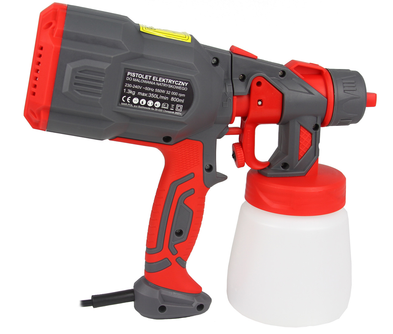 Mar-Pol M88299 RIPPER ELEKTRICKÁ MALÍŘSKÁ PISTOLE 800ml