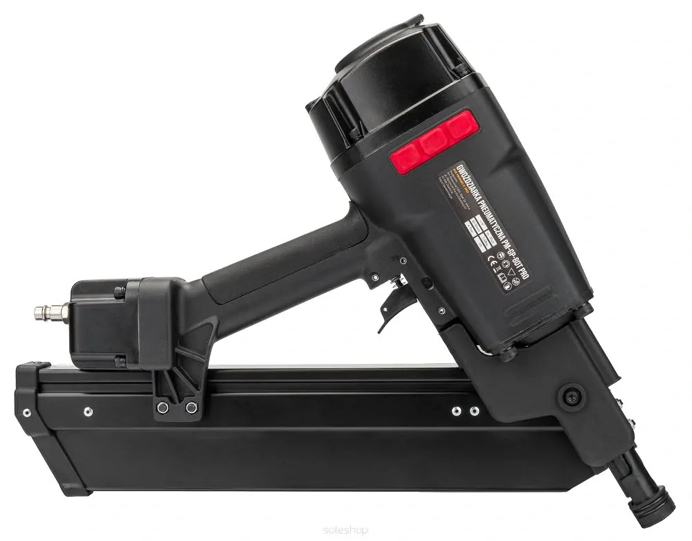 POWERMAT PM-GP-80T PRO PNEUMATICKÁ PÁSOVÁ HŘEBÍKOVAČKA 50-90mm kufřík
