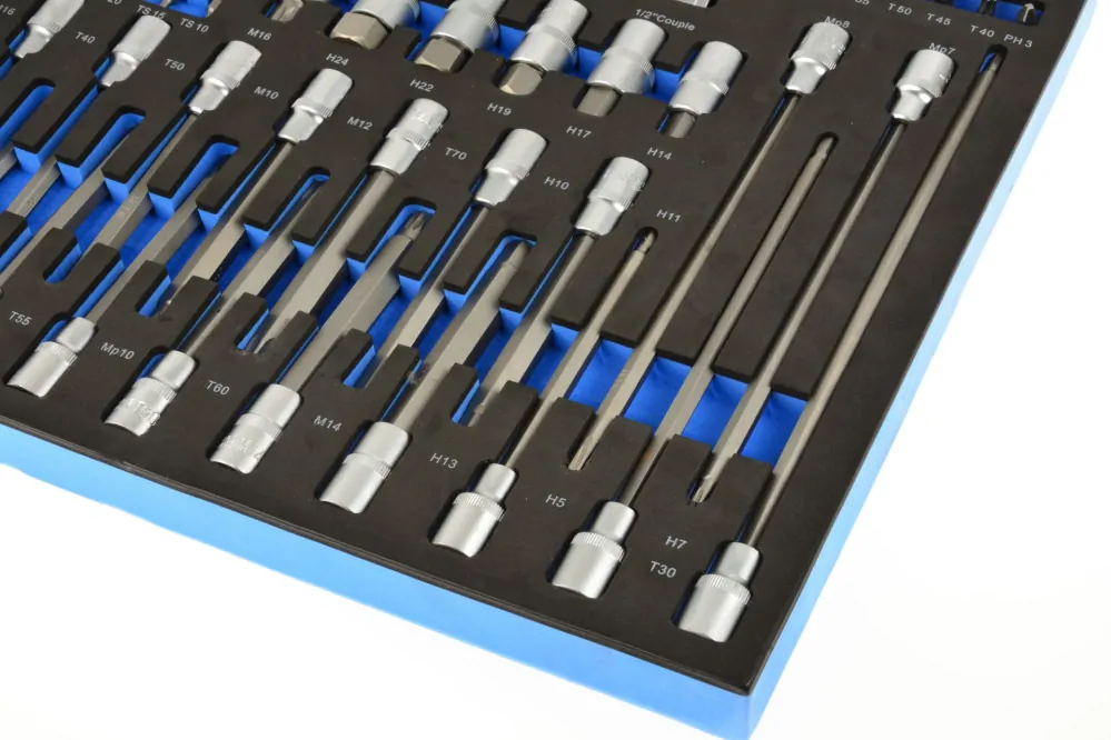 GEKO G10833B Vklad - nástrční klíče Torx a bity 102ks CRV