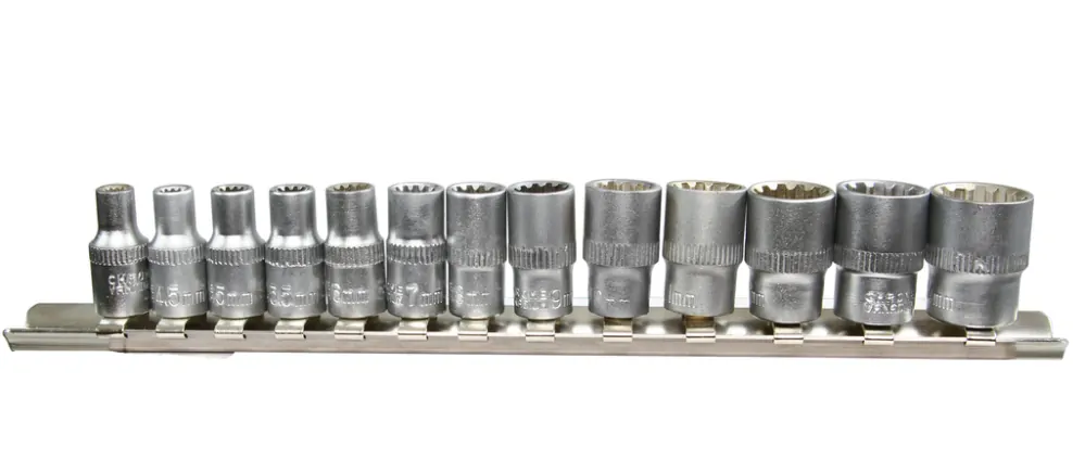 MAR-POL M66419 Nástrčné klíče SPLINE 1/4" 4-14mm 13ks