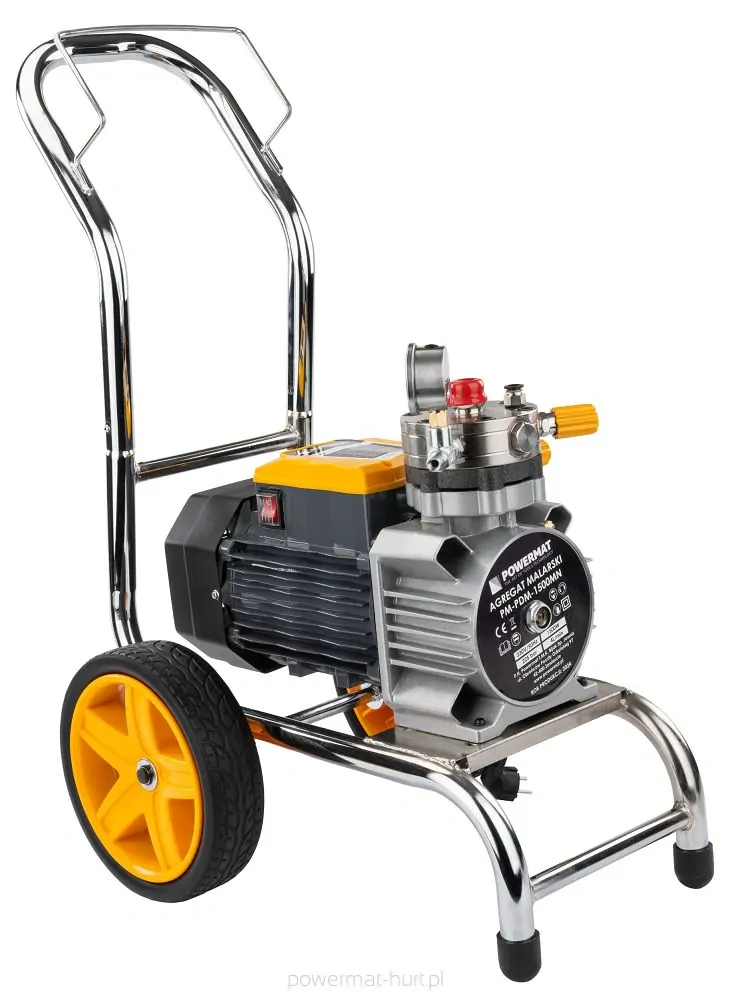 POWERMAT PM-PDM-1500MN Hydrodynamická malířská pistole agregát na malování pístový 1500W