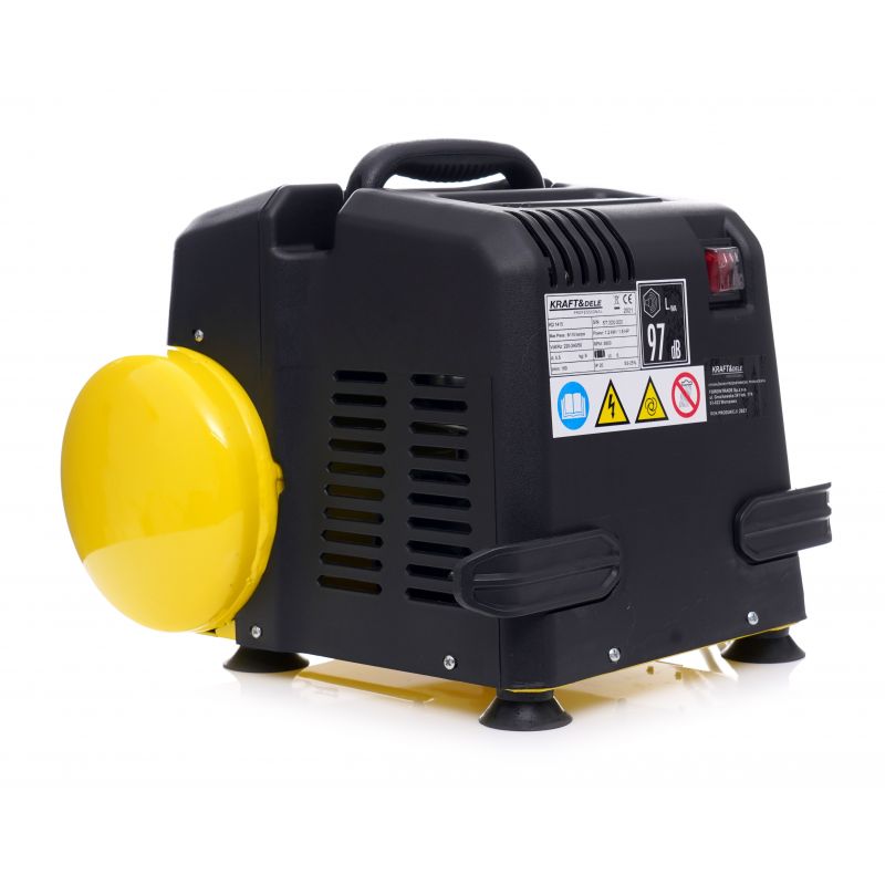 KRAFT&DELE KD1415 1,5HP Bezolejový kompresor 6l 8bar 180l/m