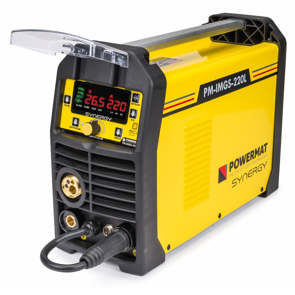 Powermat PM-IMGS-220L Invertorová svářečka MIG MAG MMA LIFT-TIG SYNERGY 5 kotoučů na kov