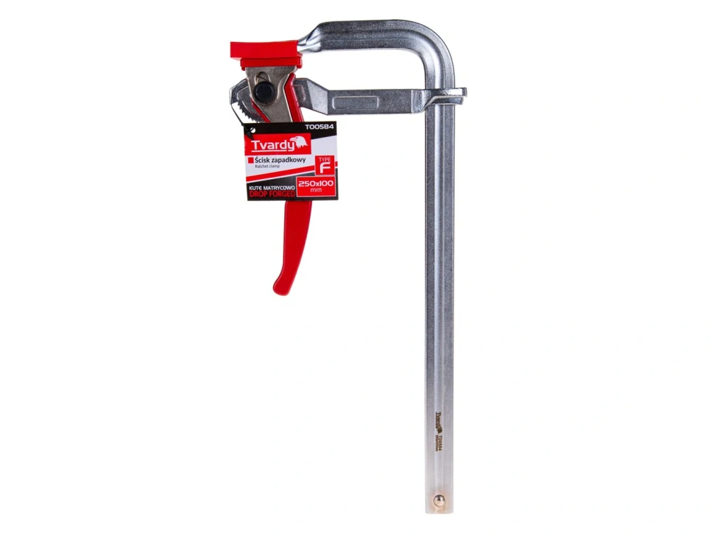GEKO T00584 Kovaná ráčnová svorka svěrka svěrák typu F 250x100 mm