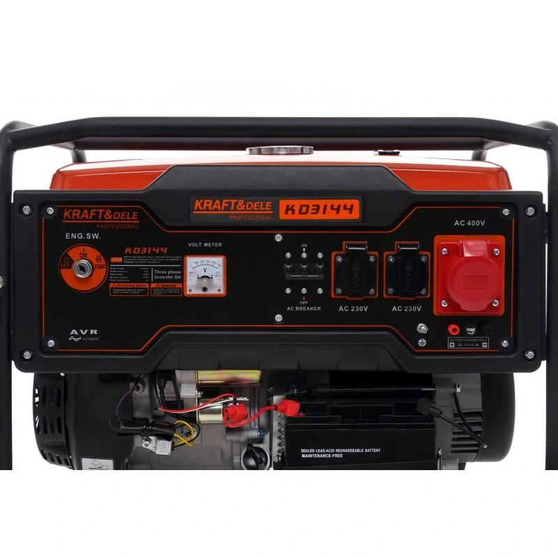 Kraft&Dele KD3144 TROJFÁZOVÁ ELEKTROCENTRÁLA GENERÁTOR PROUDU 7000W 7kw AVR