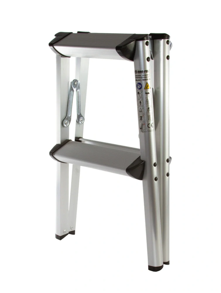 MAR-POL M85590 Hliníkový oboustranný žebřík 53cm 150kg