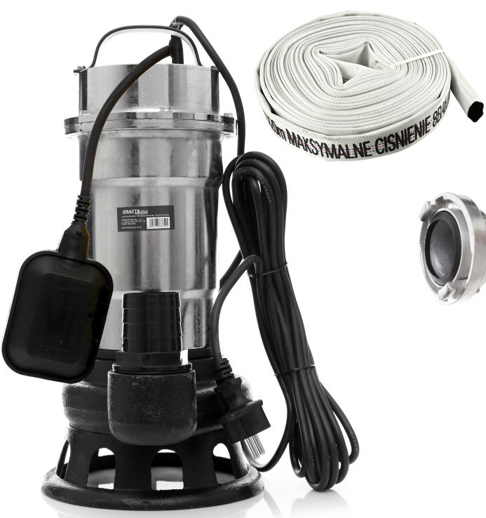 KRAFT&DELE KD763 Ponorné čerpadlo na vodu s drtičem plovák 3100W 2" +20m hadice sp
