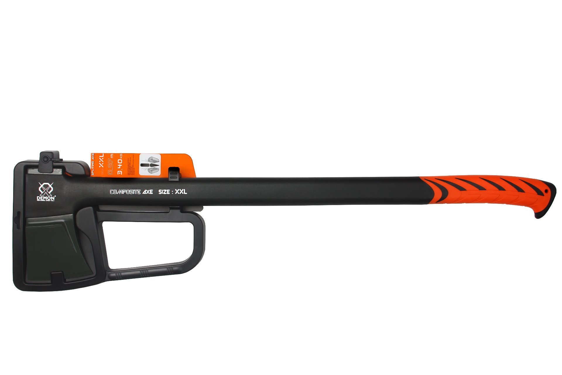 MAR-POL M82821 Štípací sekera na dřevo DEMON 3,4 kg / 0,97m XXL sekyrka kalač