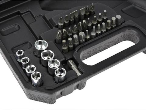 GEKO G80280 Aku vrtací šroubovák 3,6V a příslušenství sada bity