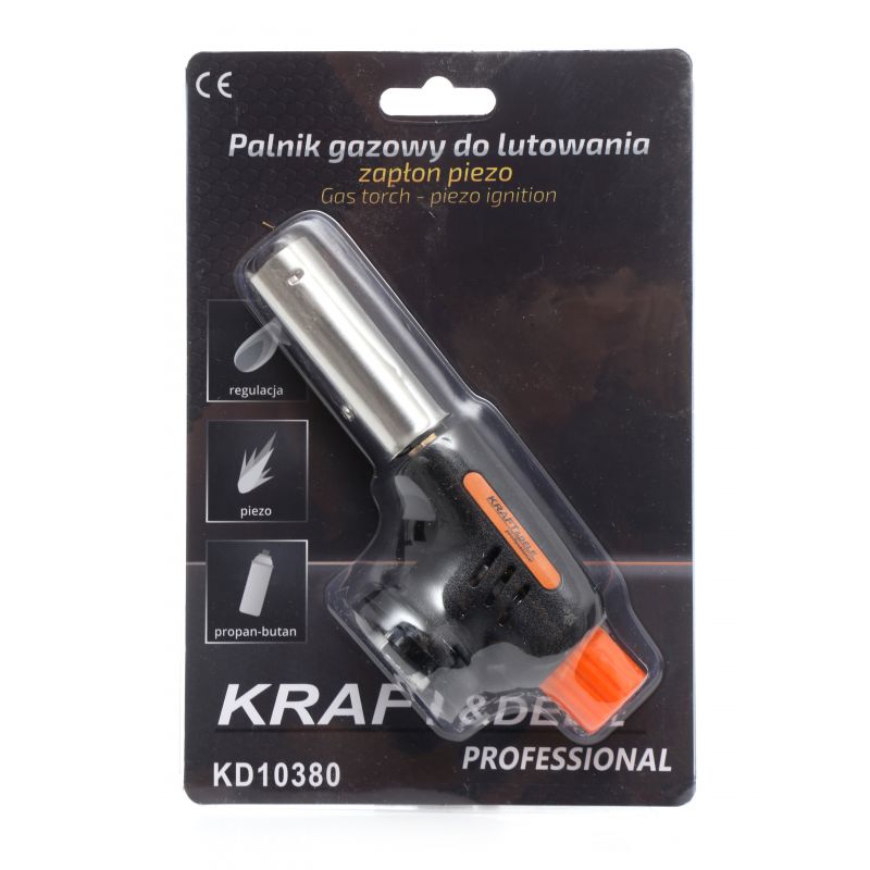 KRAFT&DELE KD10380 Plynový opalovací hořák pro pájení rozmrazování PIEZO