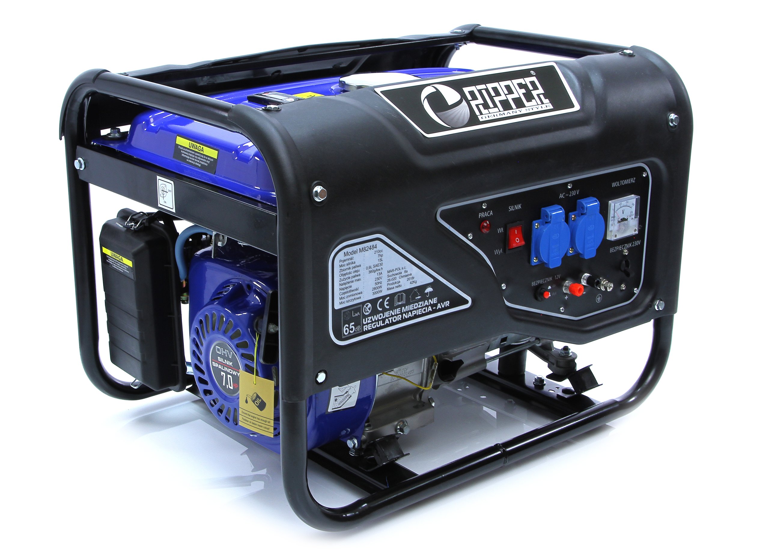 Marpol M82484R 7HP ELEKTROCENTRÁLA GENERÁTOR PROUDU RIPPER 230V 3000W AVR