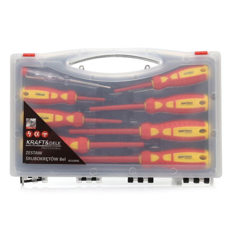 Kraft&Dele KD10906 Šroubováky 8 ks sada zkoušečka 100-250V
