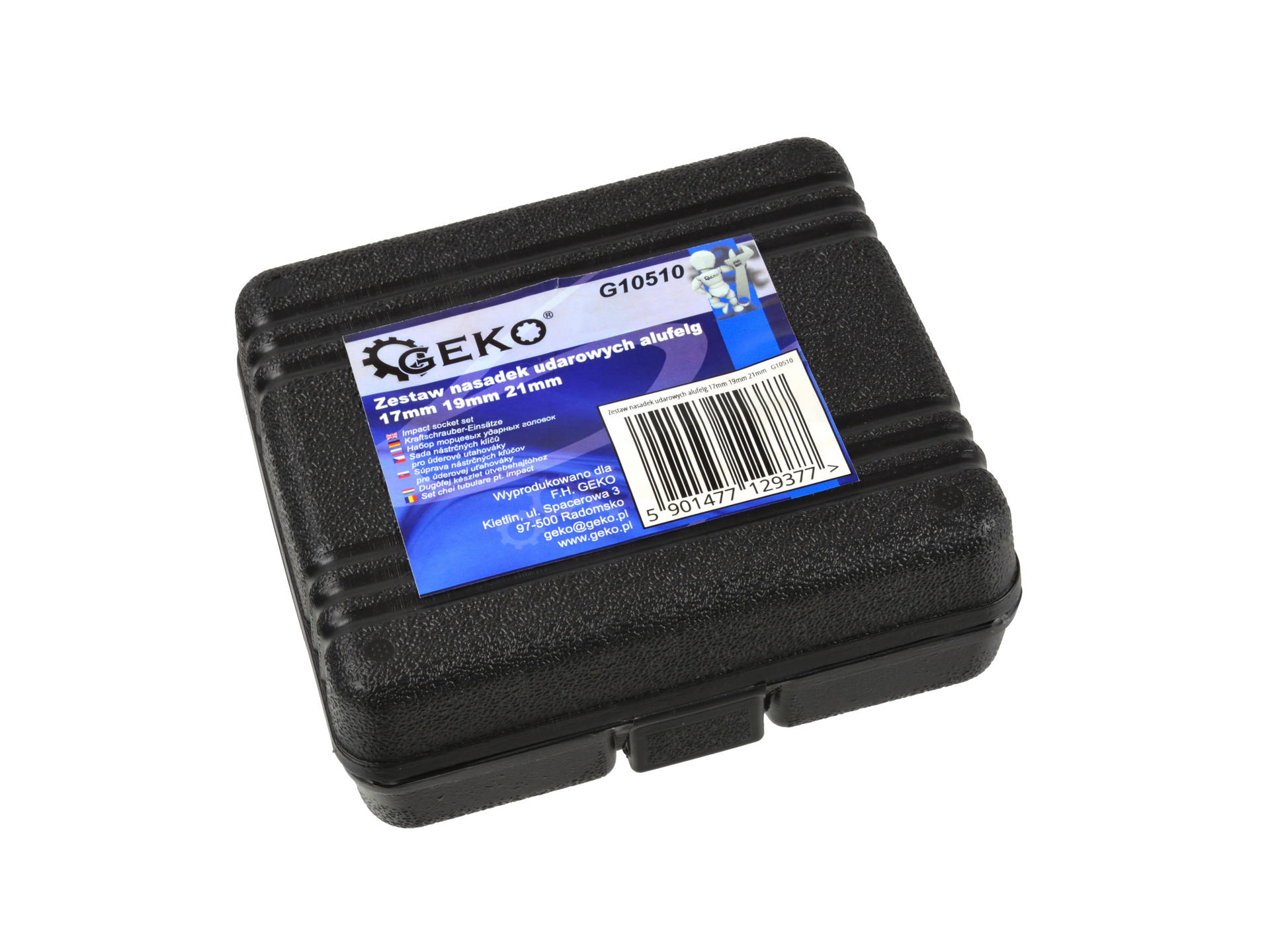 GEKO G10510 Nástrčné hlavice klíče pro hliníkové disky 1/2" 17mm 19mm 21mm