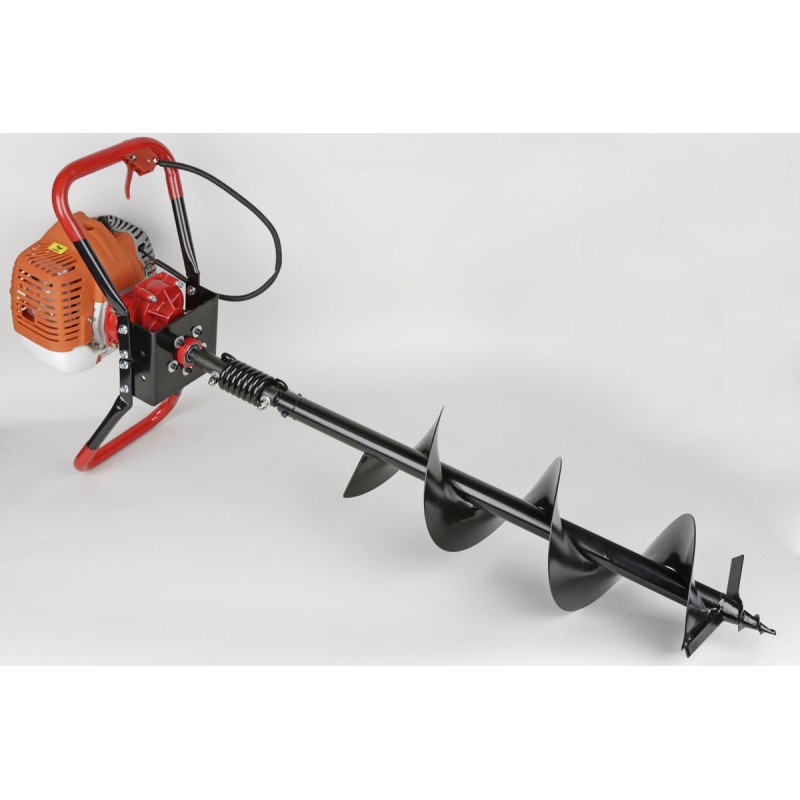 MOTOROVÝ ZEMNÍ PŮDNÍ VRTÁK, vrtáky-150,200,250mm + ochranný štít GD570