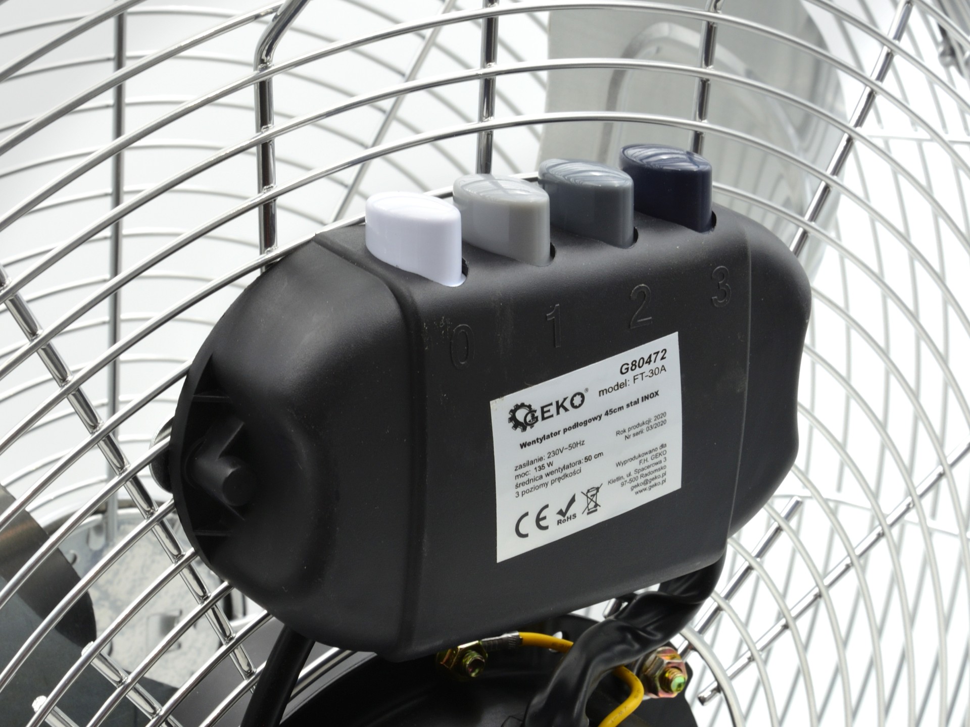 GEKO G80472 Podlahový ventilátor 50 cm 135W