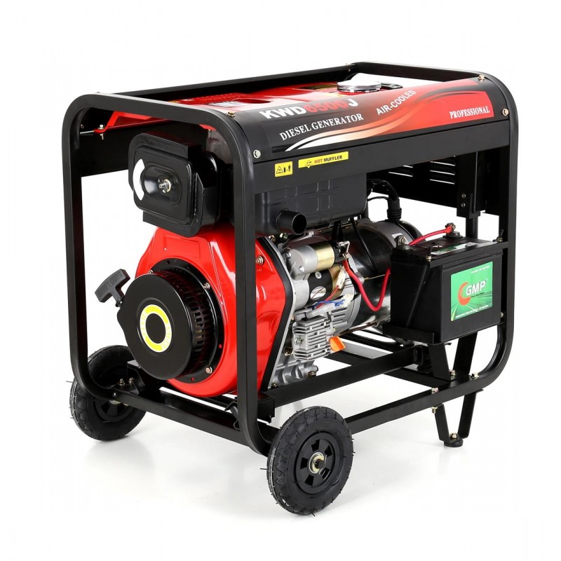 KRAFT&DELE KD122 Elektrocentrála Generátor proudu 6500W DIESEL 12/230V AVR