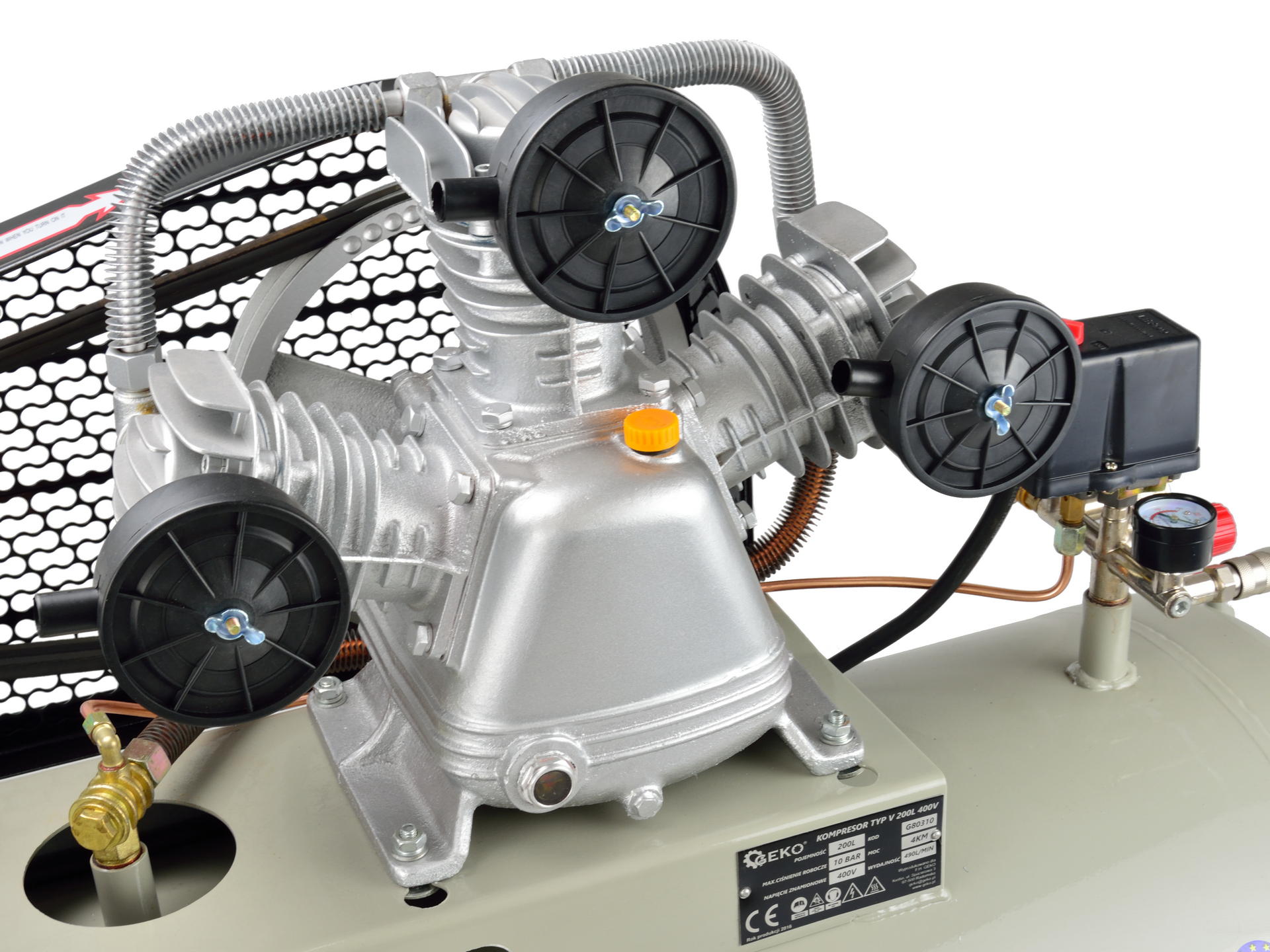 GEKO G80310 Kompresor olejový 200 litrů 2,98kW/4HP 400V 200L