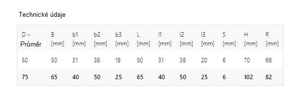 GEKO G71513 Otočné kolečko s brzdou kolo 75mm PP
