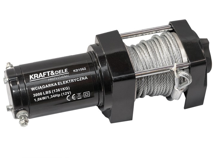 Kraft&Dele KD1562 Lanový elektrický naviják kladkostroj 1361kg 12V