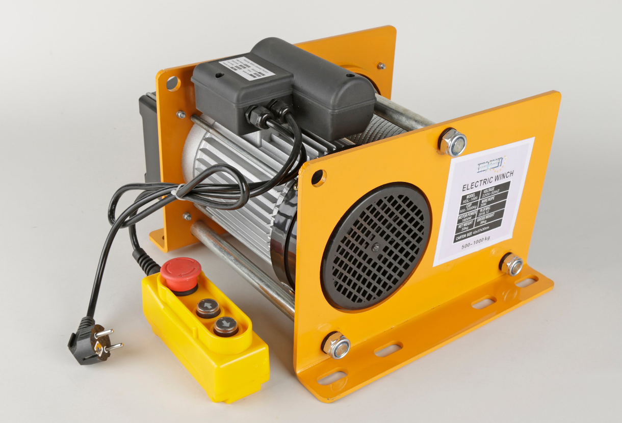 MAX KDL1000 / HJ210 1200W Elektrický lanový naviják 2200W 500/1000kg jeřáb, kladkostroj