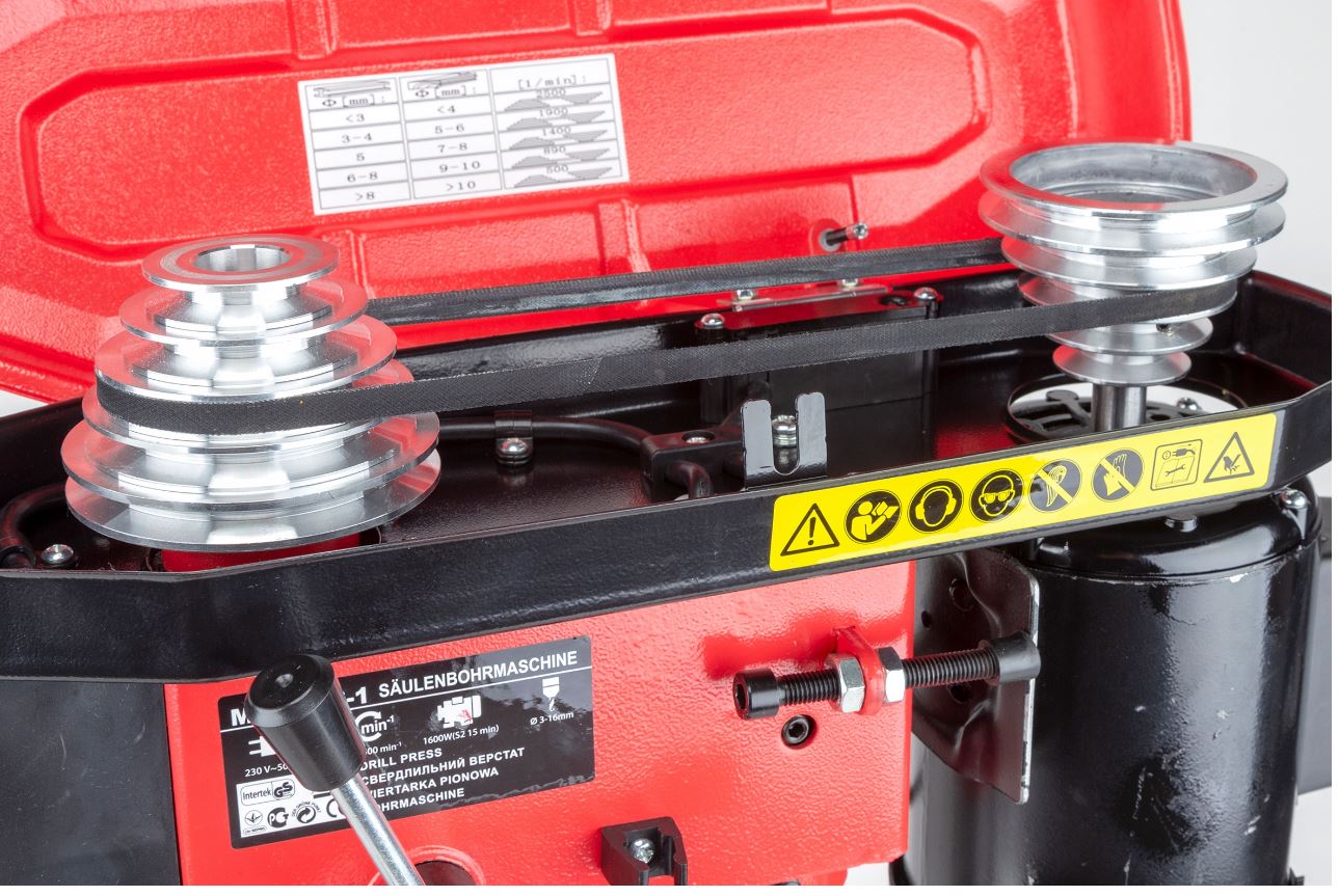 MAX MXDP16-1 1600W STOLNÍ SLOUPOVÁ VRTAČKA 16mm vertikální